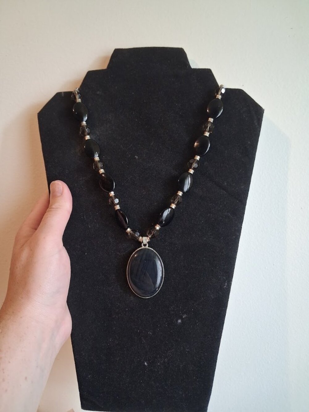 18 inch Beaded statement necklace